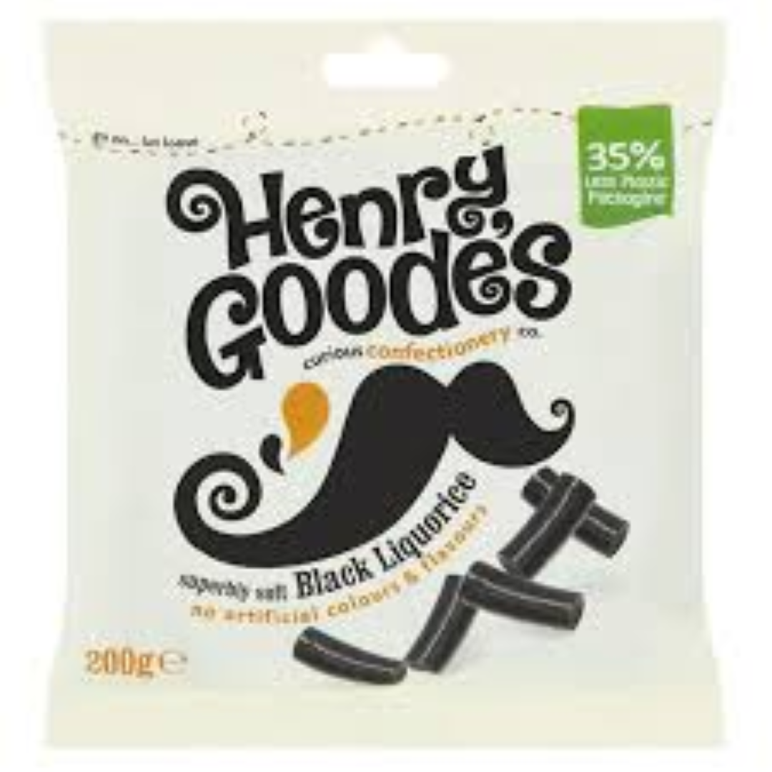 HENRY GOODES BLACK LIQUORICE 200G